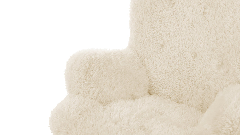 SilhouetteSilhouette - Silhouette Armchair, White Long Hair Sherpa