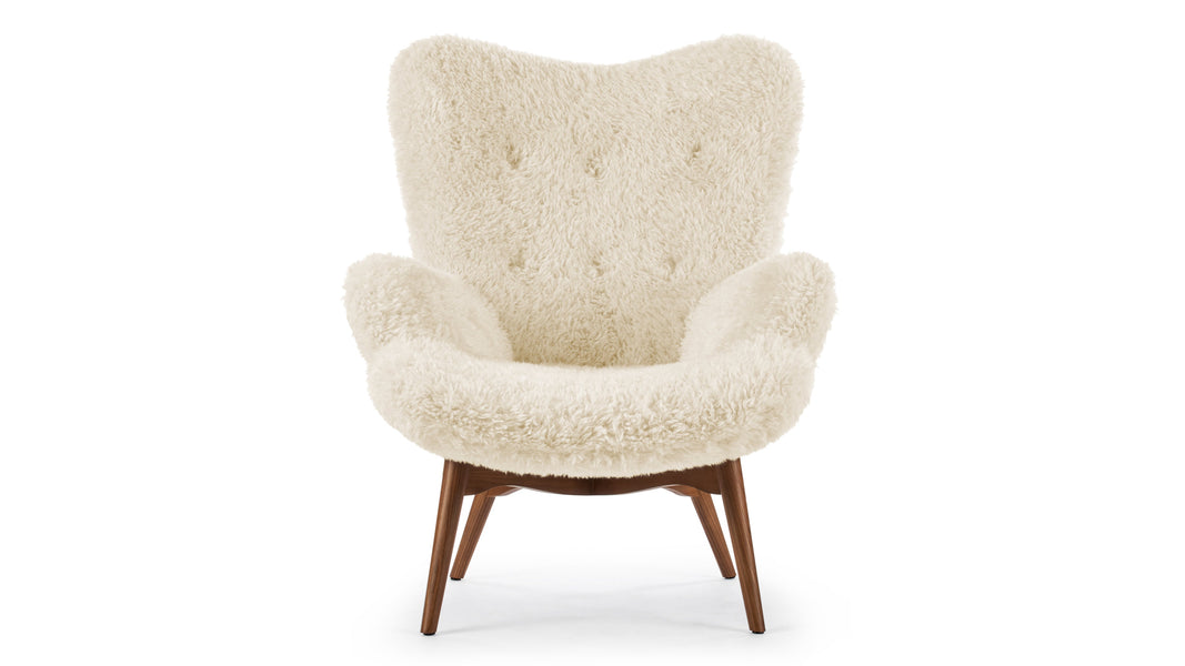 SilhouetteSilhouette - Silhouette Armchair, White Long Hair Sherpa