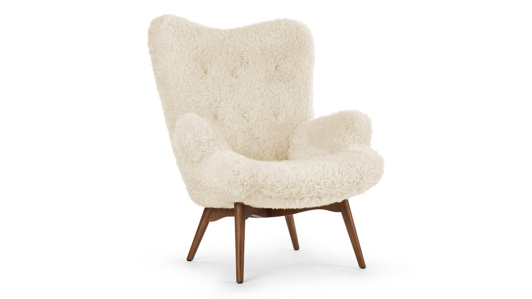 SilhouetteSilhouette - Silhouette Armchair, White Long Hair Sherpa