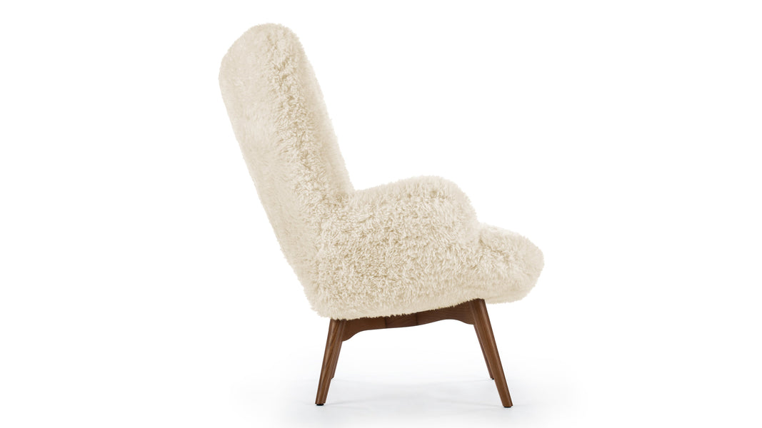 SilhouetteSilhouette - Silhouette Armchair, White Long Hair Sherpa