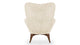 Silhouette - Silhouette - Silhouette Armchair, White Long Hair Sherpa - Image 4