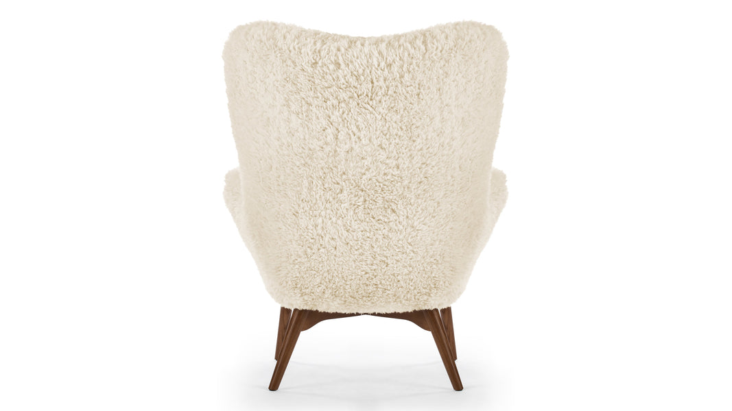 SilhouetteSilhouette - Silhouette Armchair, White Long Hair Sherpa