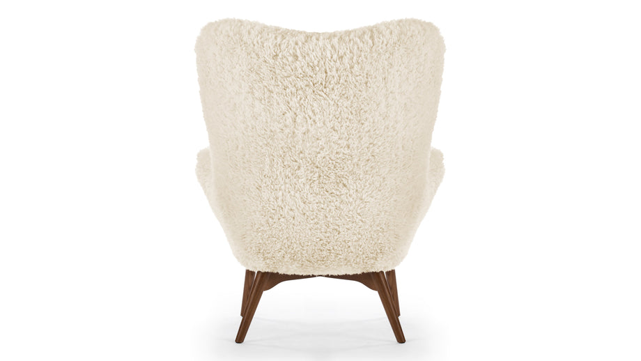 SilhouetteSilhouette - Silhouette Armchair, White Long Hair Sherpa