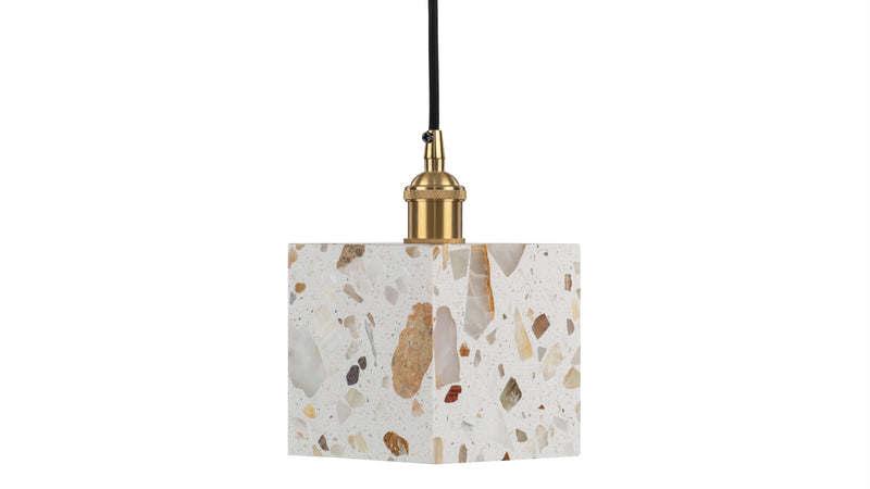 JunoJuno - Juno Square Ceiling Light, Terrazzo