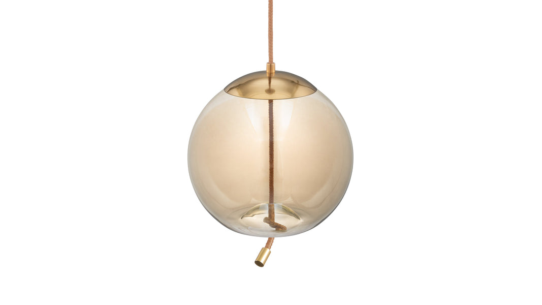 GenfGeneva - Geneva Sphere Pendant, Amber Glass