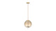 Geneva - Geneva - Geneva Sphere Pendant, Amber Glass - Image 5