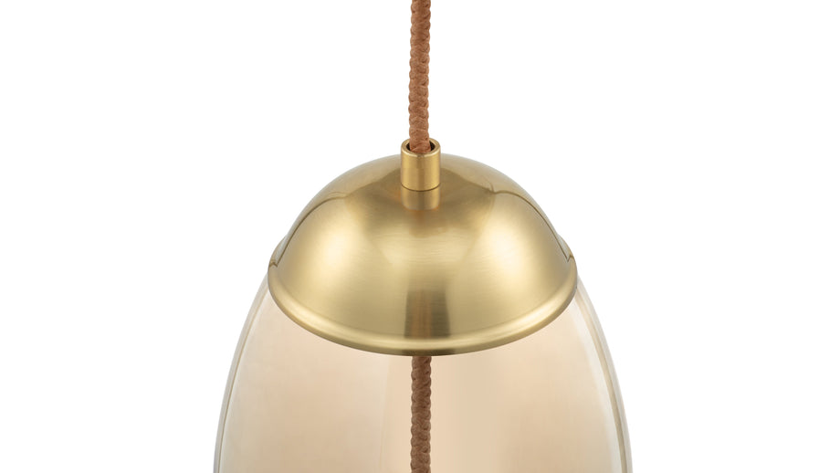 GenevaGeneva - Geneva Drop Pendant, Amber Glass