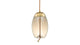 Geneva - Geneva - Geneva Drop Pendant, Amber Glass - Image 1
