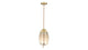 Geneva - Geneva - Geneva Drop Pendant, Amber Glass - Image 5