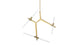Agnes - Agnes - Agnes Medio Chandelier, Gold - Image 1
