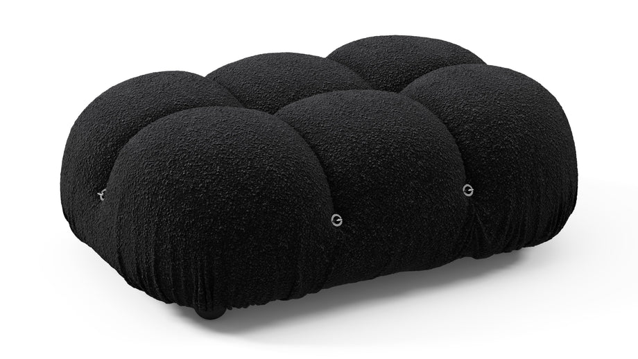 Bellini OttomanBlack Boucle