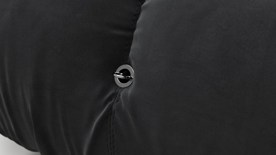 Bellini OttomanBlack Velvet