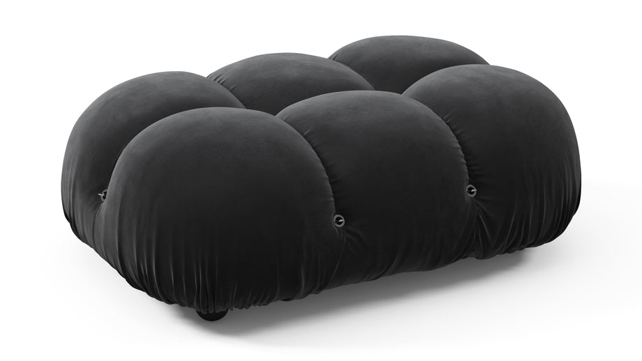 Bellini OttomanBlack Velvet