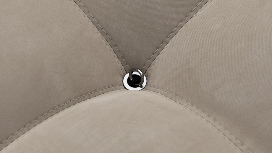 Bellini OttomanGreige Velvet