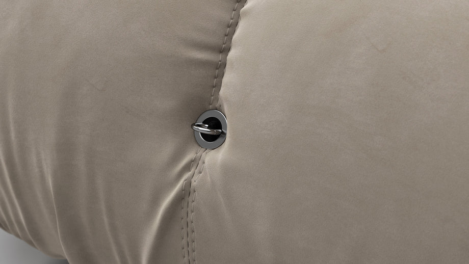 Bellini OttomanGreige Velvet