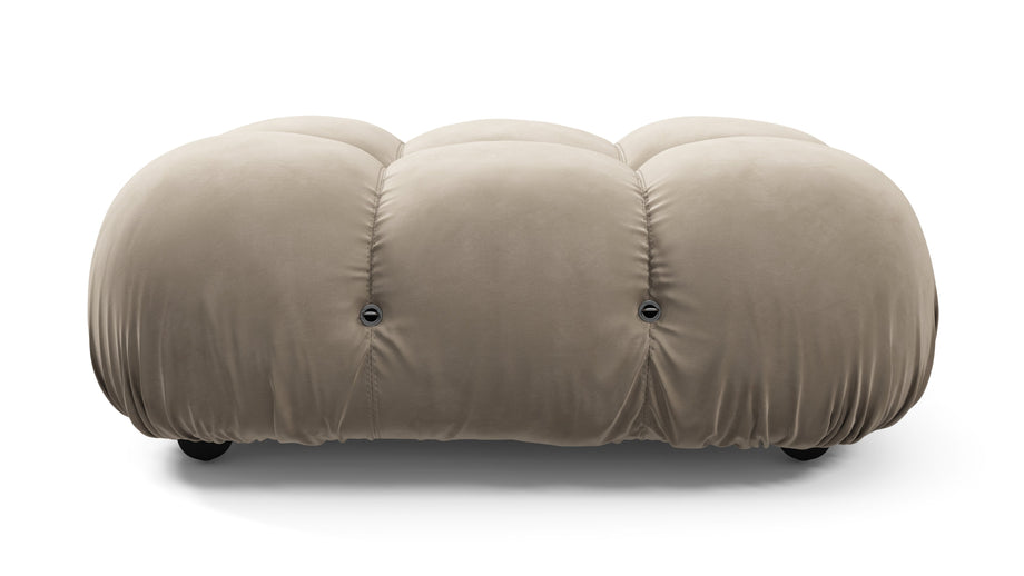 Bellini OttomanGreige Velvet
