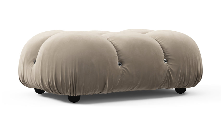 Bellini OttomanGreige Velvet