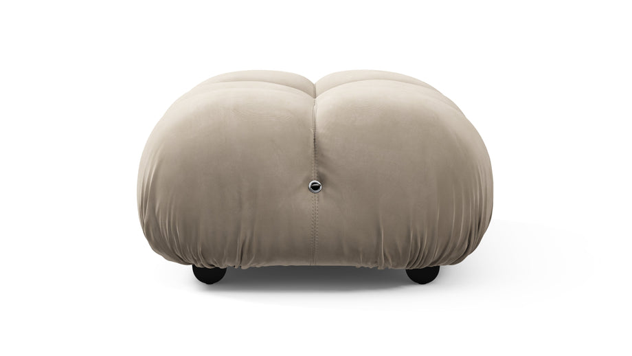 Bellini OttomanGreige Velvet
