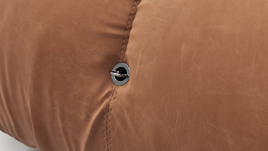 Bellini OttomanTan Vegan Leather