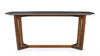 Devon - Devon - Devon Dining Table, Walnut and Black Ceramic, 178cm - Image 1
