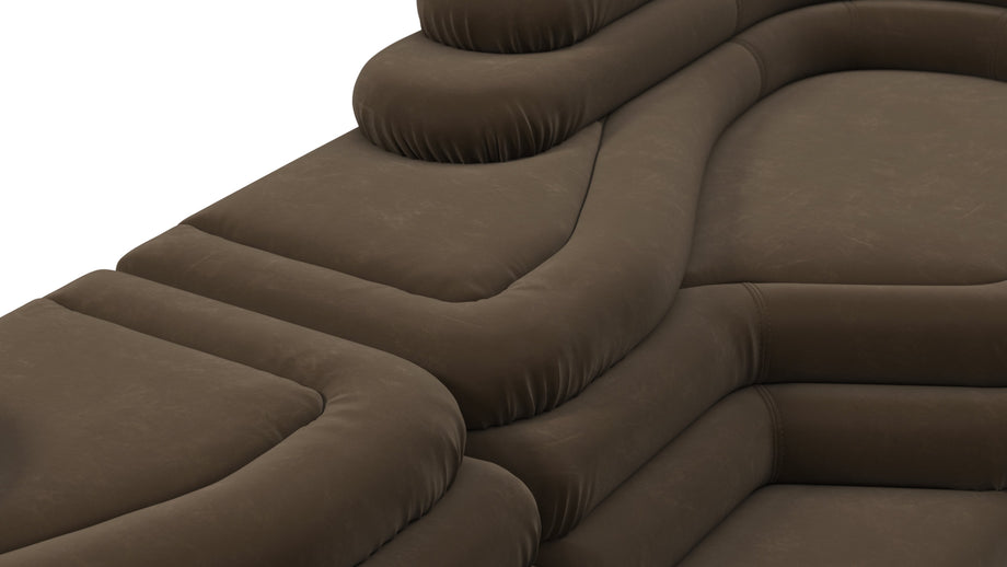 TerrazzaDistressed Brown Vegan Leather