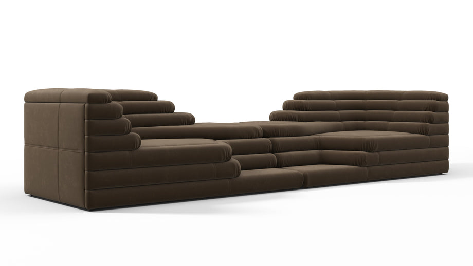 TerrazzaDistressed Brown Vegan Leather