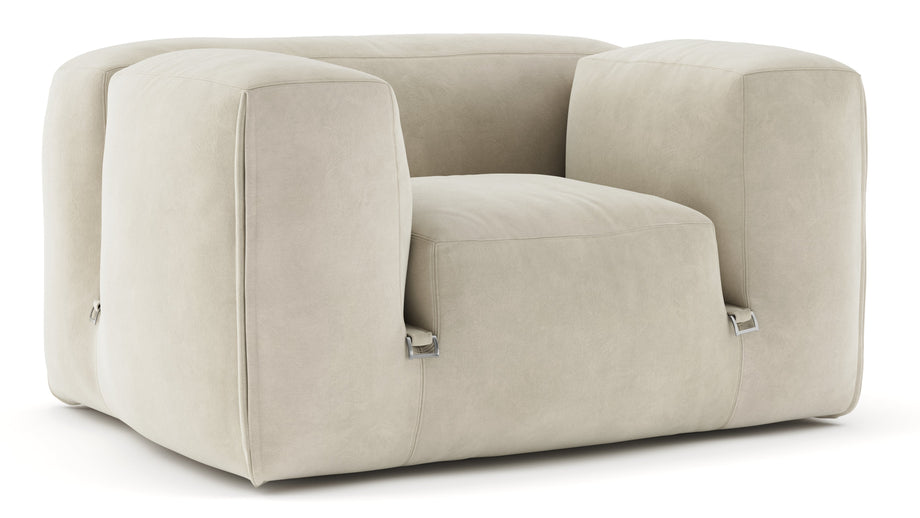 Le MuraEggshell Vegan Suede