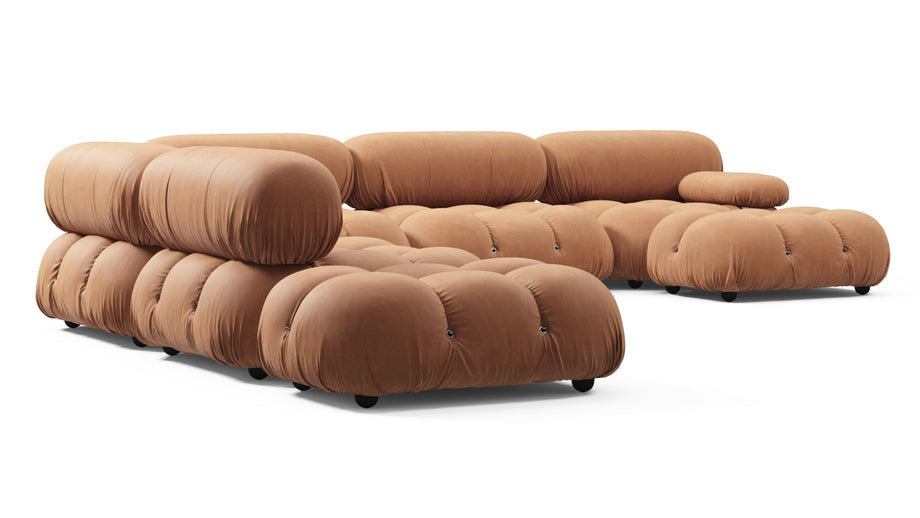 Seccional grande BelliniTan Vegan Leather