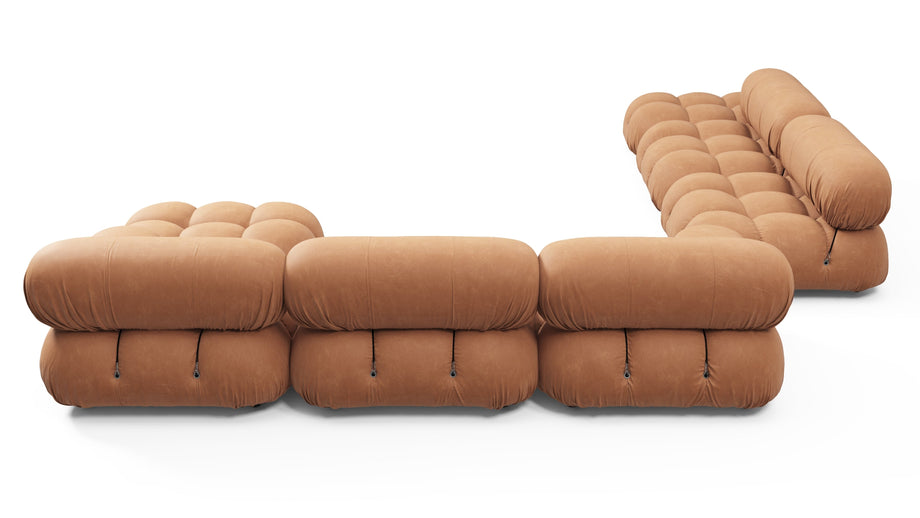 Seccional grande BelliniTan Vegan Leather