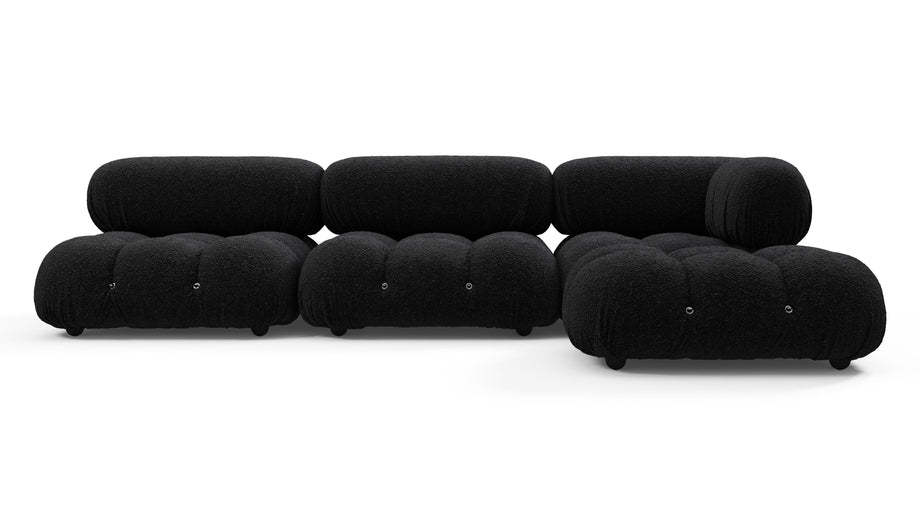 Bellini SeccionalBlack Boucle