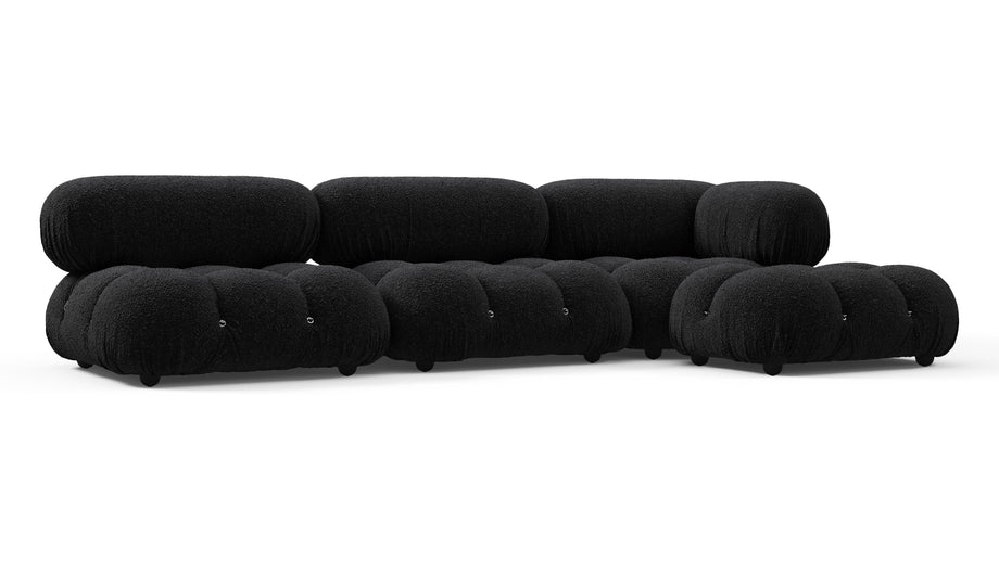 Bellini SeccionalBlack Boucle