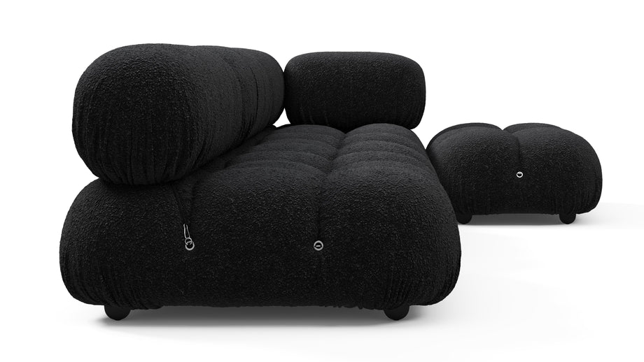 Bellini SeccionalBlack Boucle
