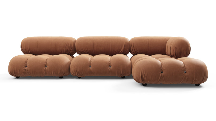 Bellini SeccionalTan Vegan Leather