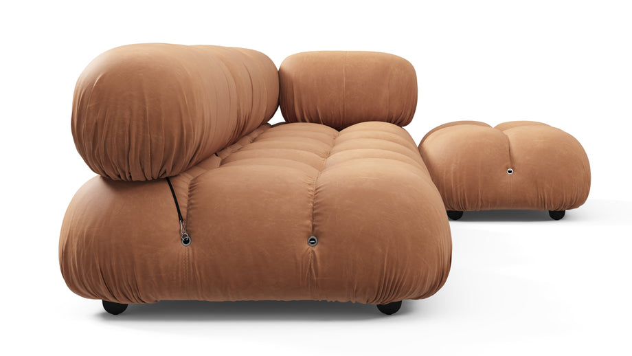 Bellini SeccionalTan Vegan Leather