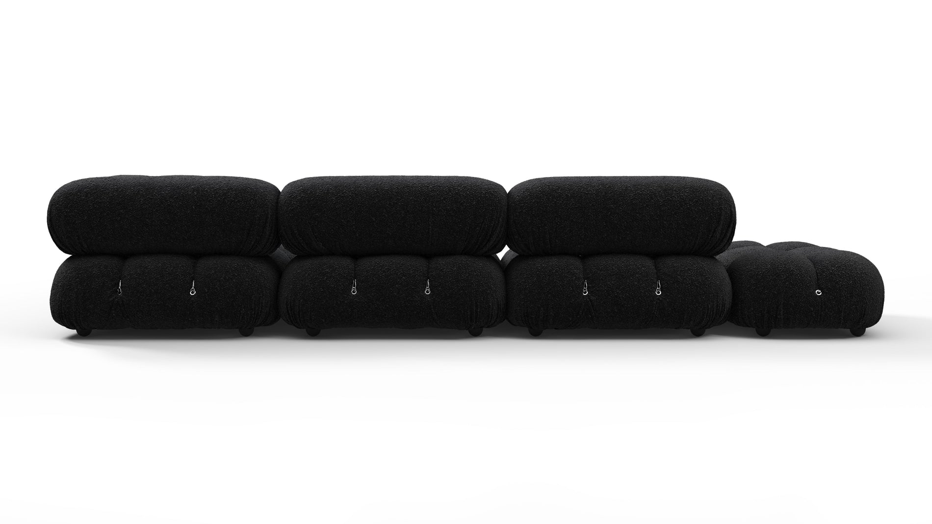 Bellini SectionalBlack Boucle