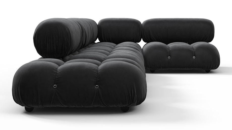 Bellini SectionalBlack Velvet