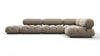 Bellini Sectional - Greige Velvet - Image 1