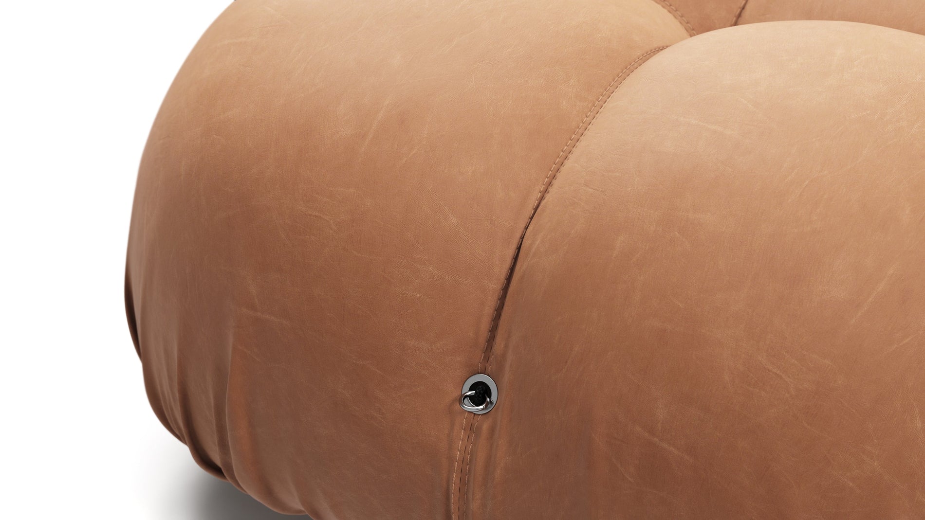Bellini SectionalTan Vegan Leather