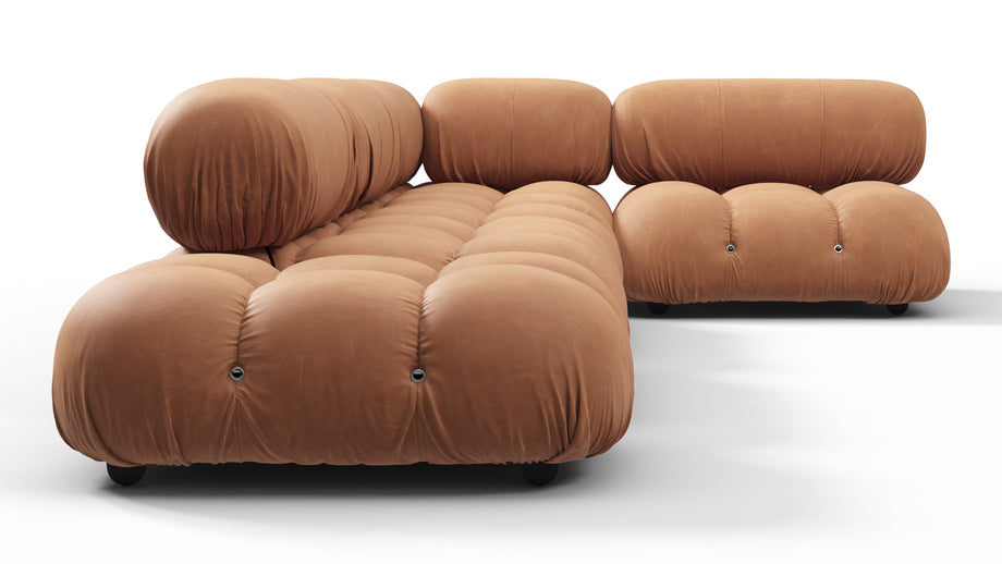 Bellini SectionalTan Vegan Leather