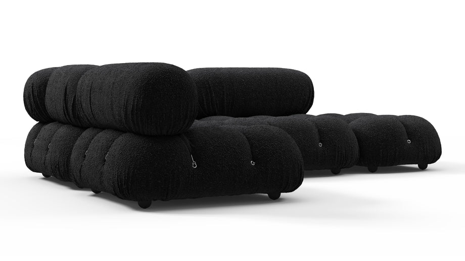 Bellini SectionalBlack Boucle