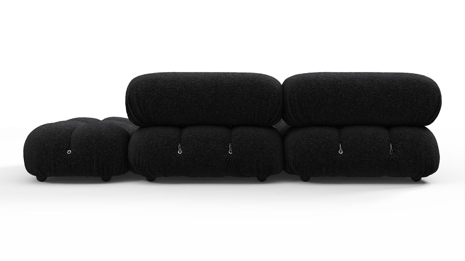 Bellini SectionalBlack Boucle