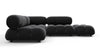 Bellini Sectional - Black Velvet - Image 1