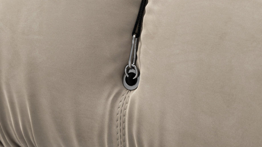 Bellini SectionalGreige Velvet