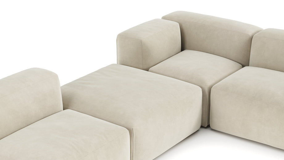 Le MuraEggshell Vegan Suede