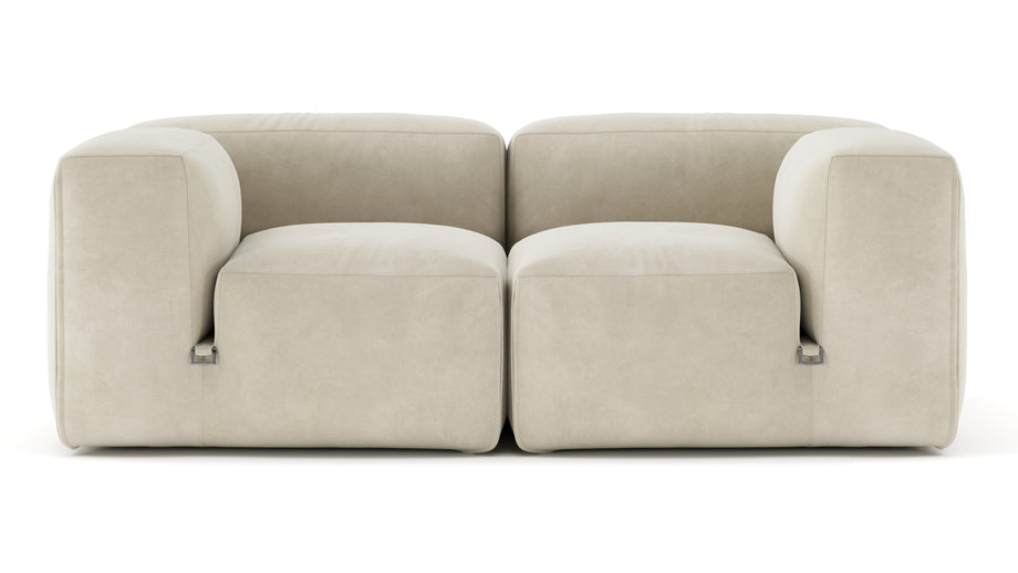 Le MuraEggshell Vegan Suede