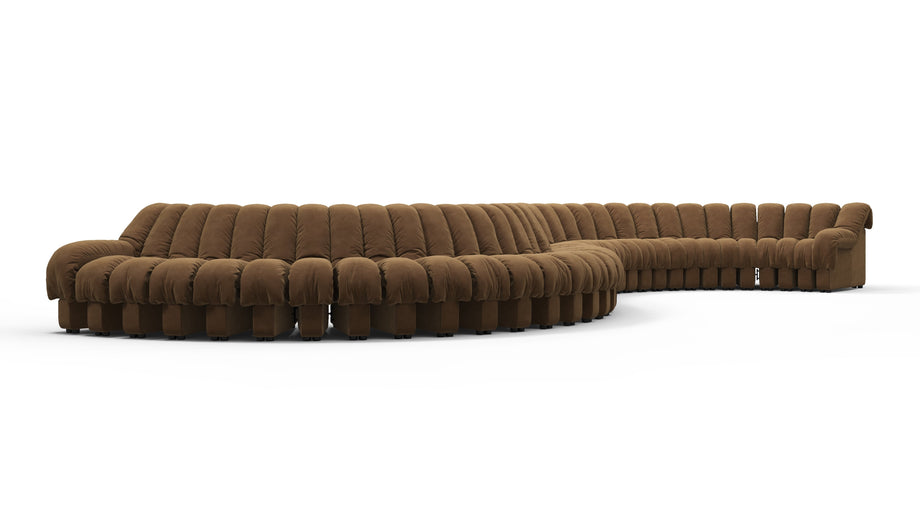DS 600Brown Vegan Suede
