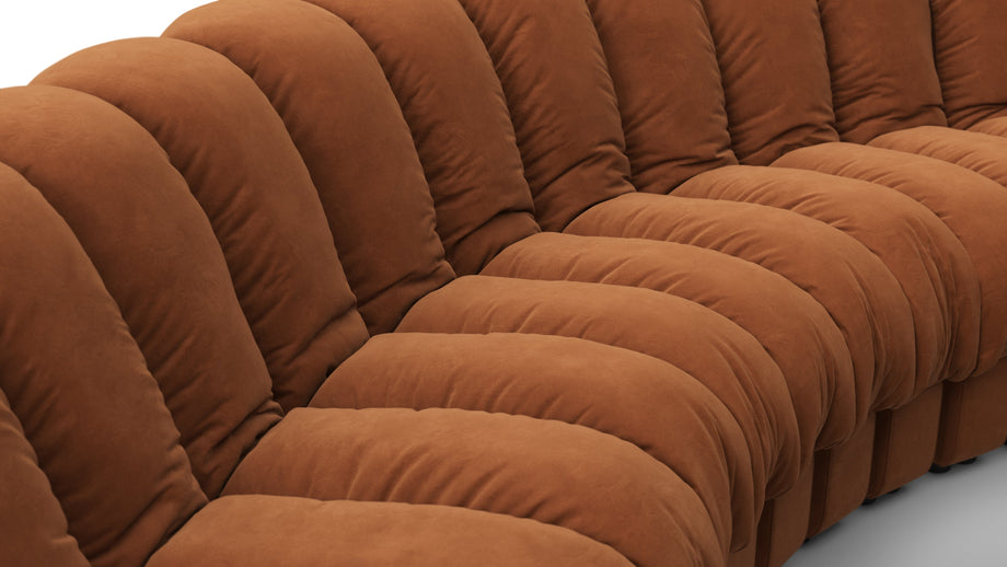 DS 600Burnt Orange Vegan Suede