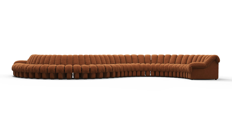 DS 600Burnt Orange Vegan Suede