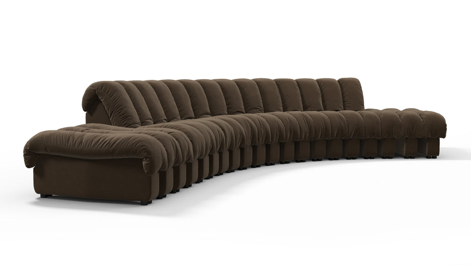 DS 600Distressed Brown Vegan Leather