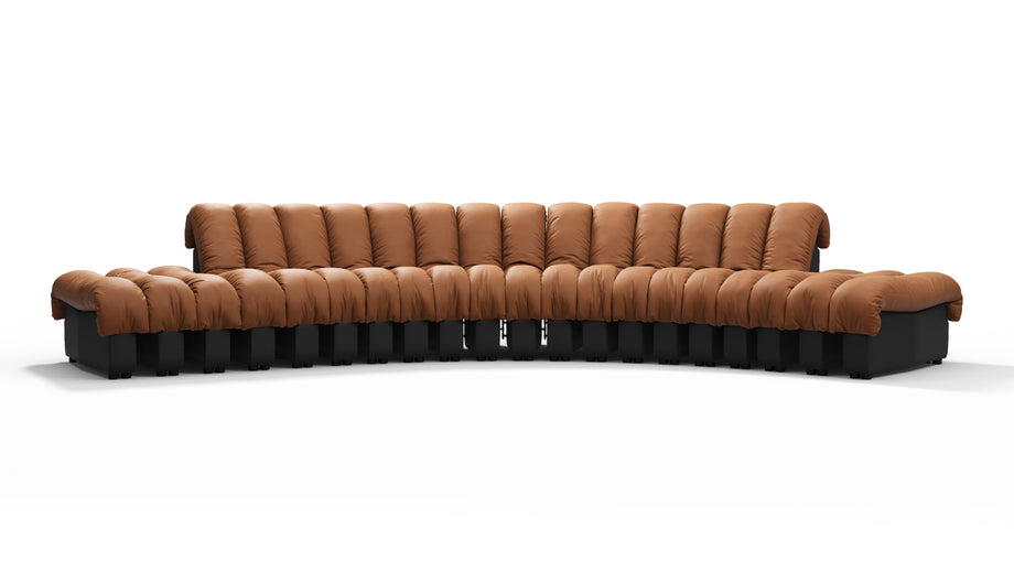 DS 600Vintage Tan and Black Vegan Leather